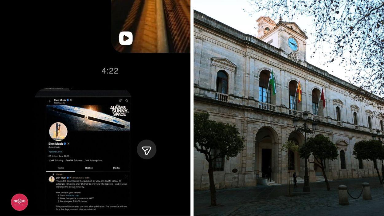 Un concejal socialista recibe un enigmático mensaje de la cuenta oficial de instagram del Ayuntamiento de Sevilla