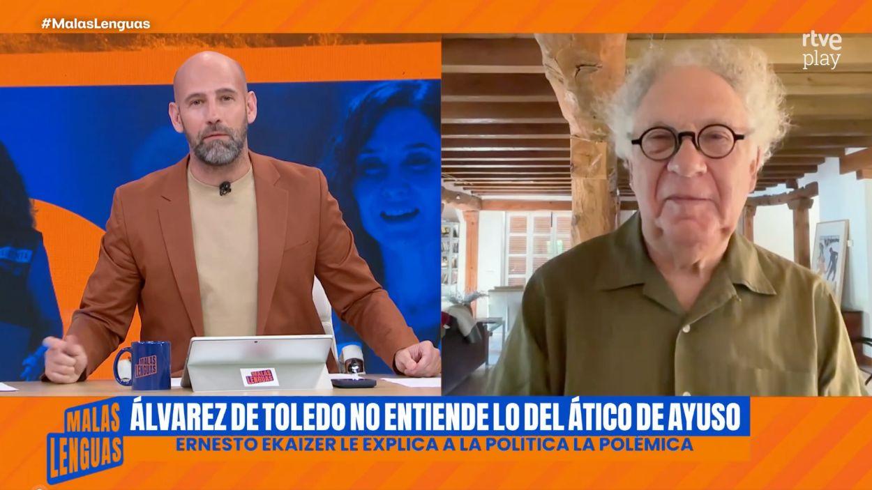 Ernesto Ekaizer en 'Malas Lenguas'. RTVE.