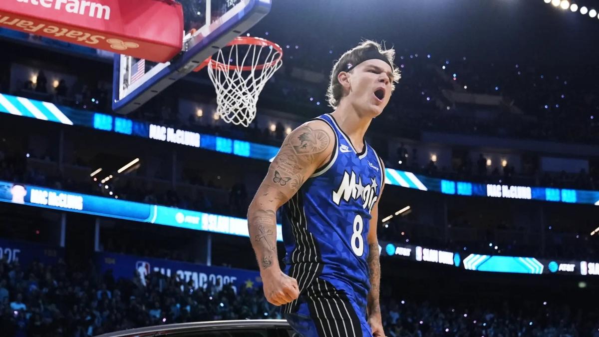 Mac Mclung durante el útlimo concurso de mates| NBA