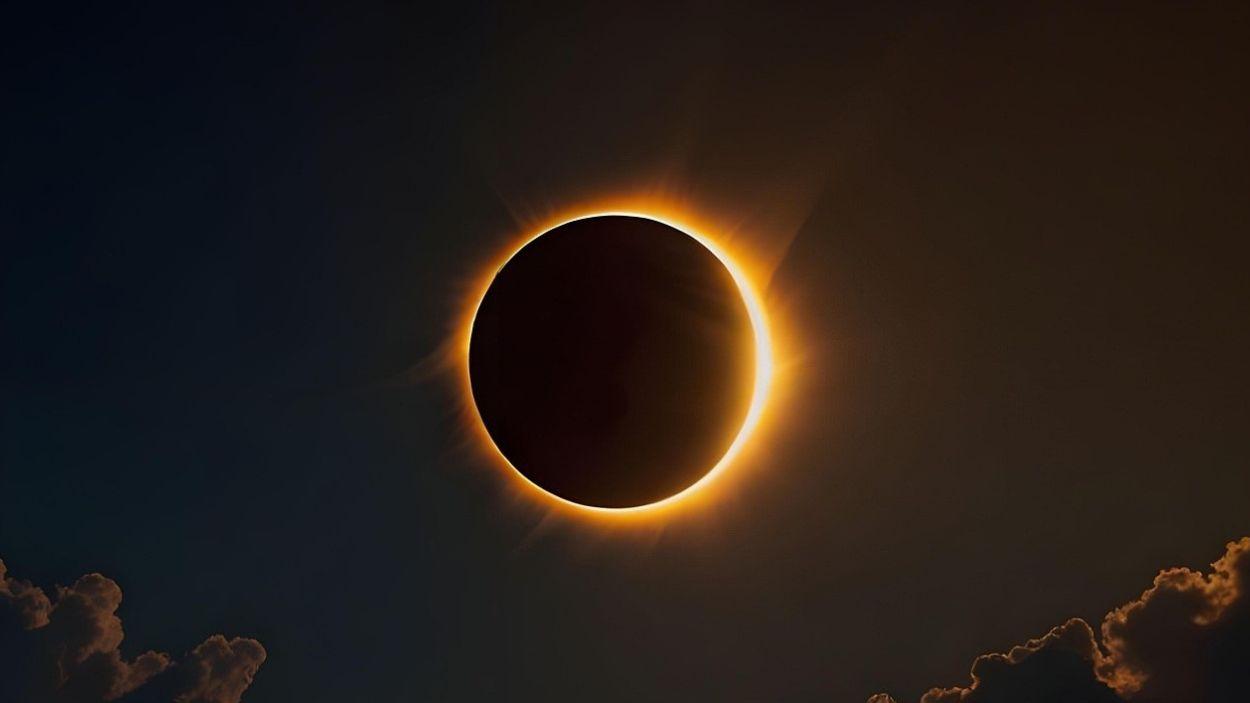Imagen de recurso de un eclipse solar. EP.