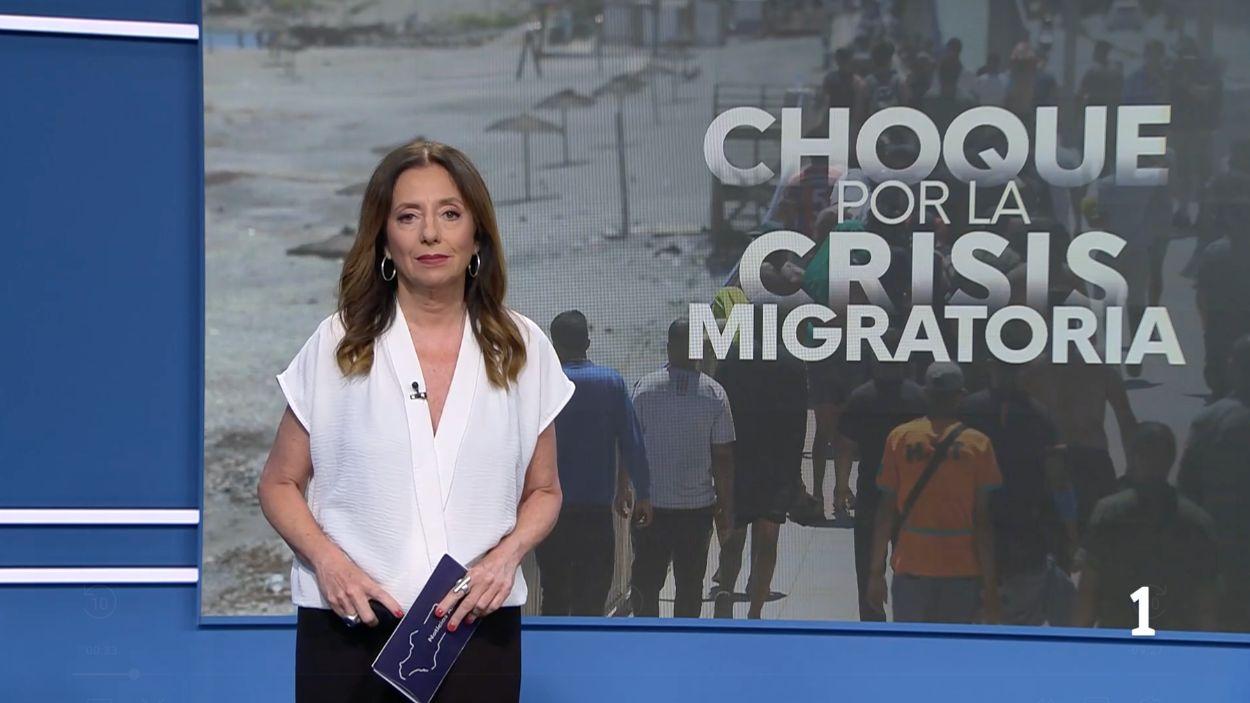 Lola Domínguez, presentadora del informativo territorial de Andalucía. RTVE. 