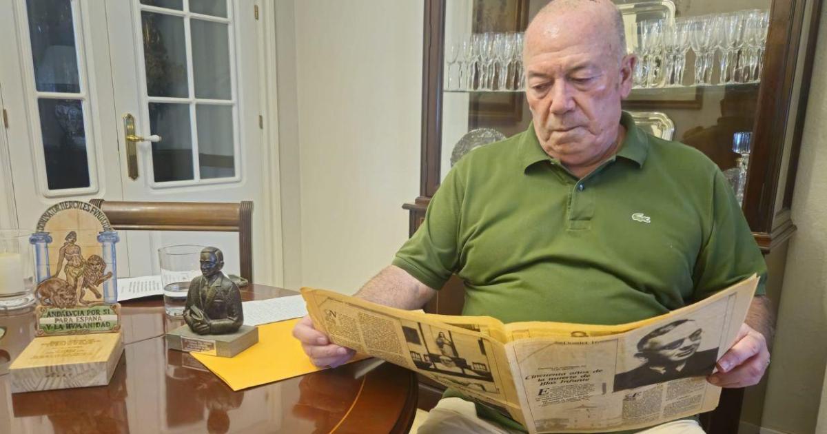 Javier Delmás, nieto de Blas Infante y presidente de su Fundación: "Un sepulturero dijo a mi abuela Angustias que depositaron a mi abuelo en una fosa de Sevilla"