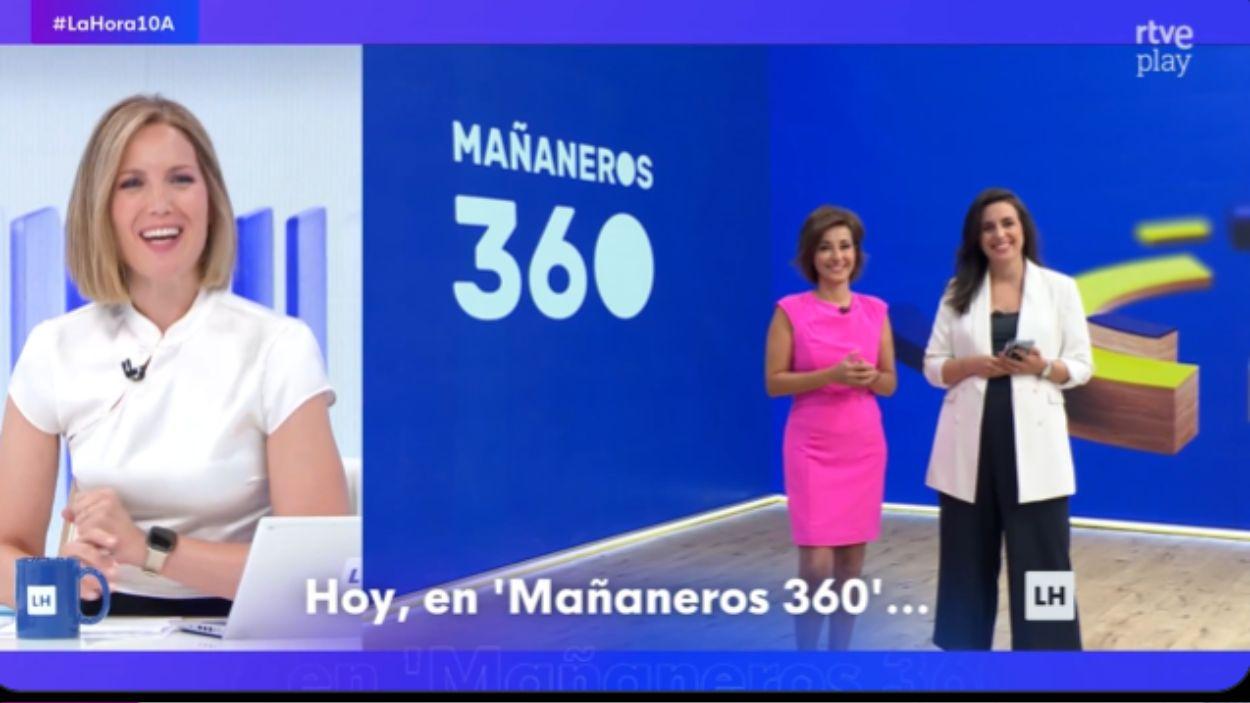 Silvia Intxaurrondo, Adela González y Aida Bao. TVE