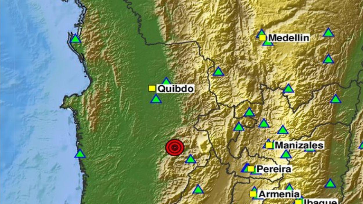 Terremoto de 7,4 grados registrado por el Servicio Geológico Colombiano (SGC)