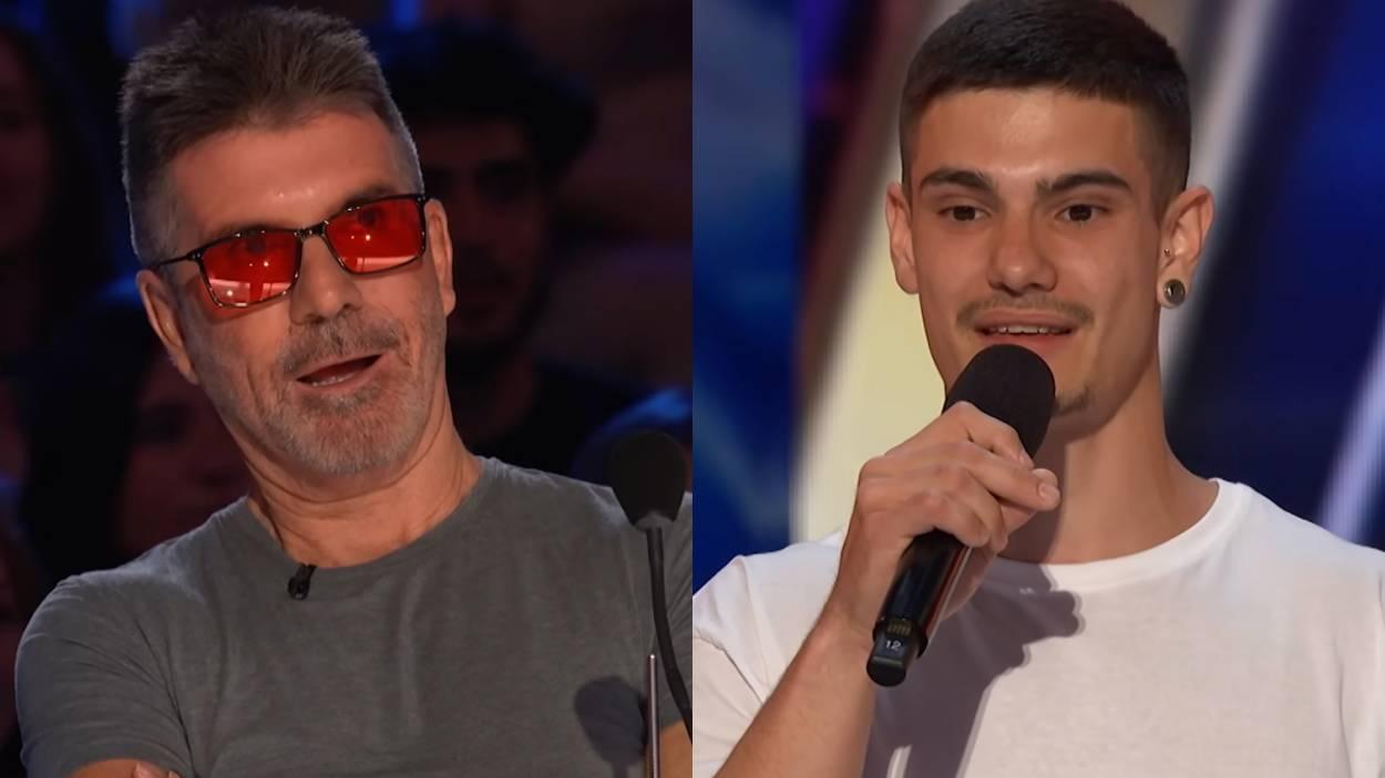 Simon Cowell y Rubén Roldán en 'America's Got Talent' (NBC)