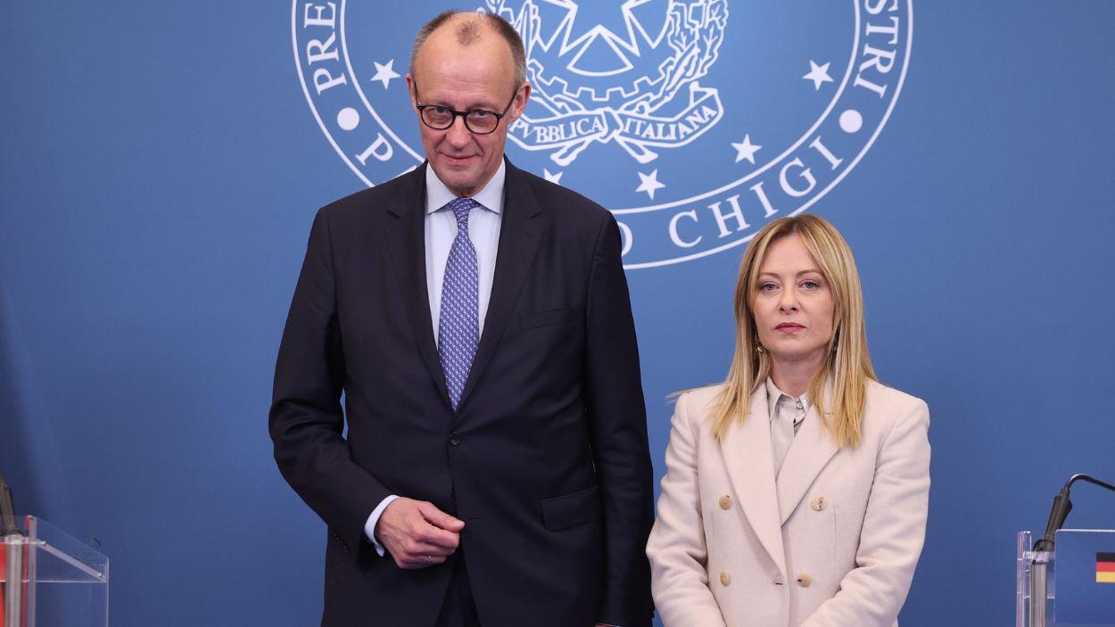 Merz y Meloni. EP