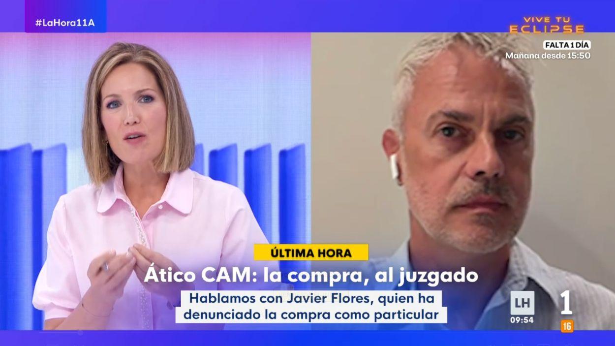 Javier Flores en 'La Hora de La 1'. RTVE. 