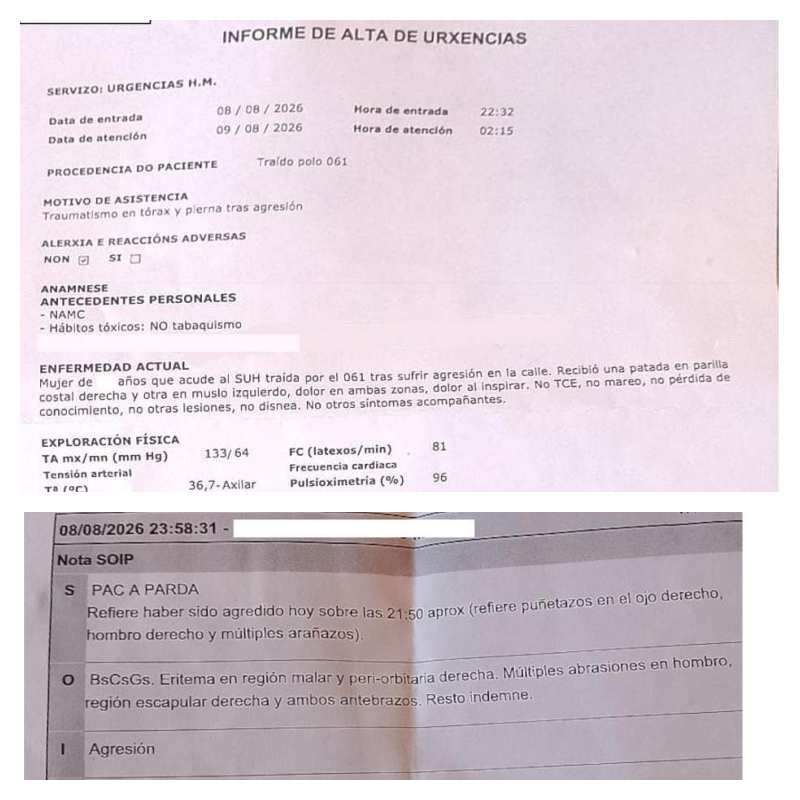 Montaje de los informes de urgencias facilitados por Ecoloxistas en Acción. Montaje de los informes de urgencias facilitados por Ecoloxistas en Acción.