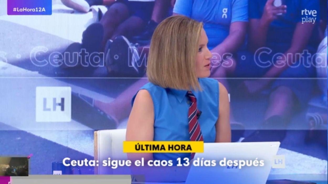 Silvia Intxaurrondo en 'La hora de La 1'. TVE 