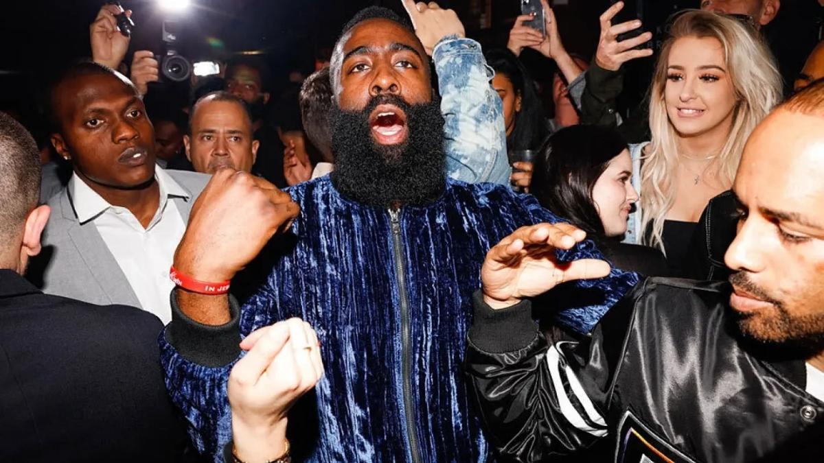 Harden durante una fiesta del All-Star