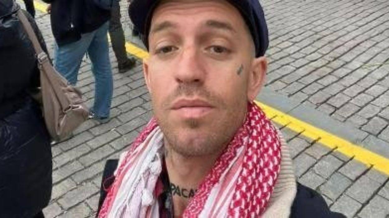 Imagen del activista propalestino James 'Fergie' Cox Chambers. EP.