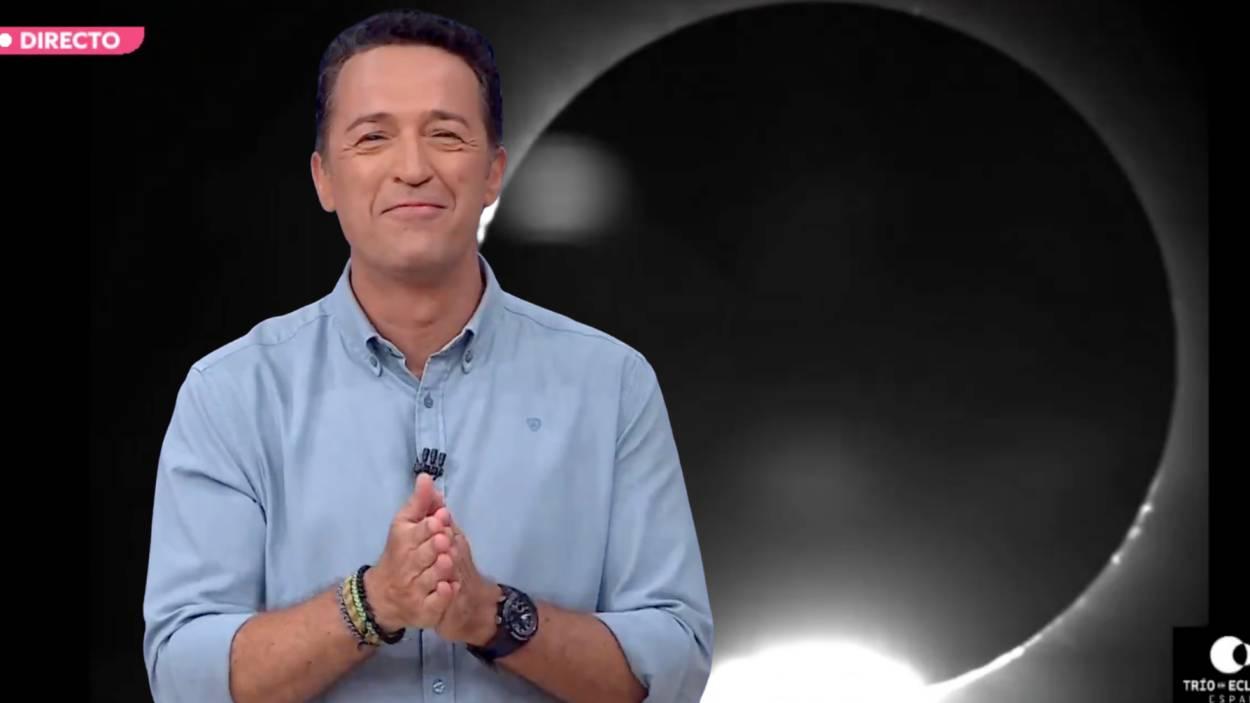 Jacob Petrus en el especial 'Aquí la Tierra' por el eclipse (RTVE)