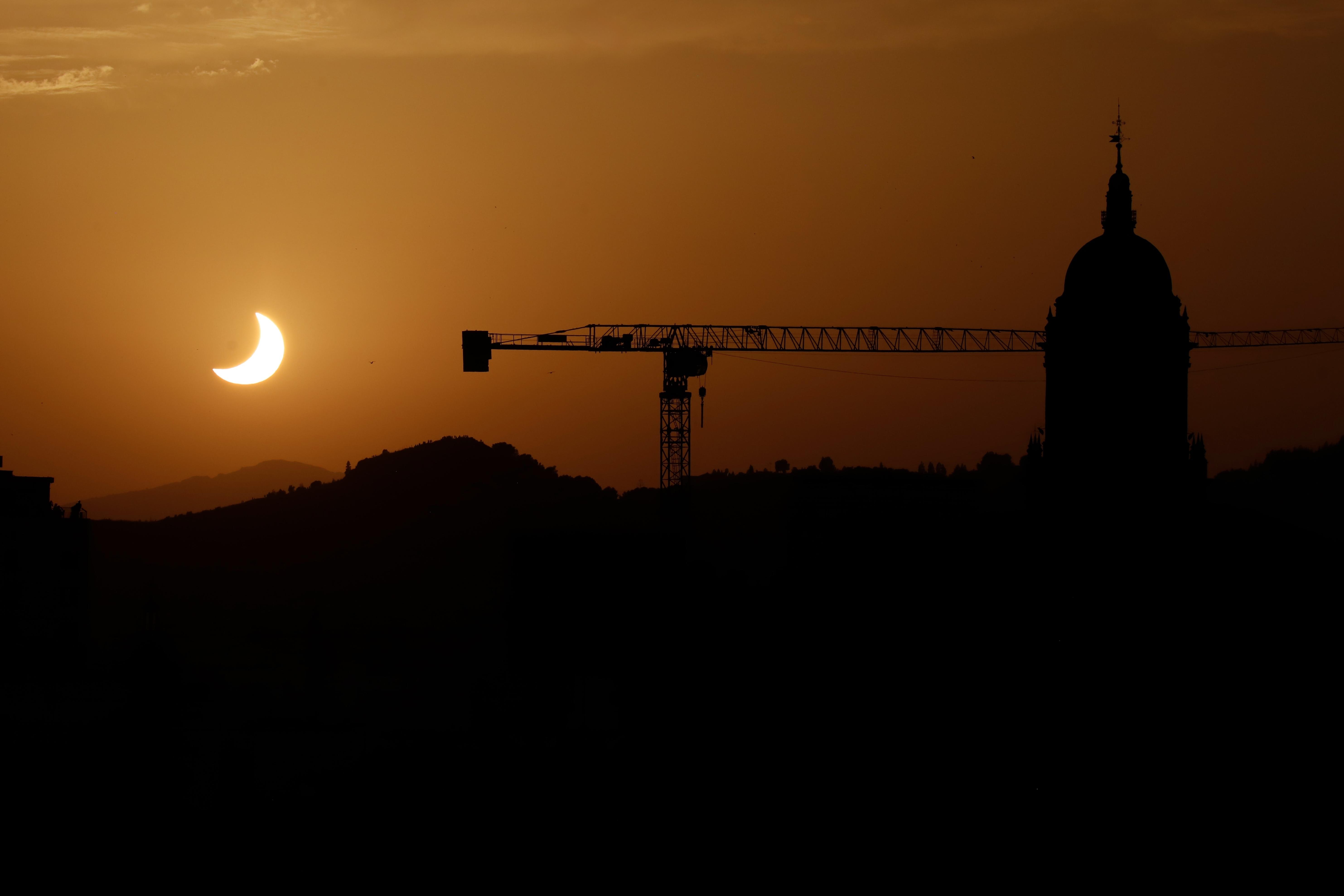 Málaga observa el eclipse solar total de 2026