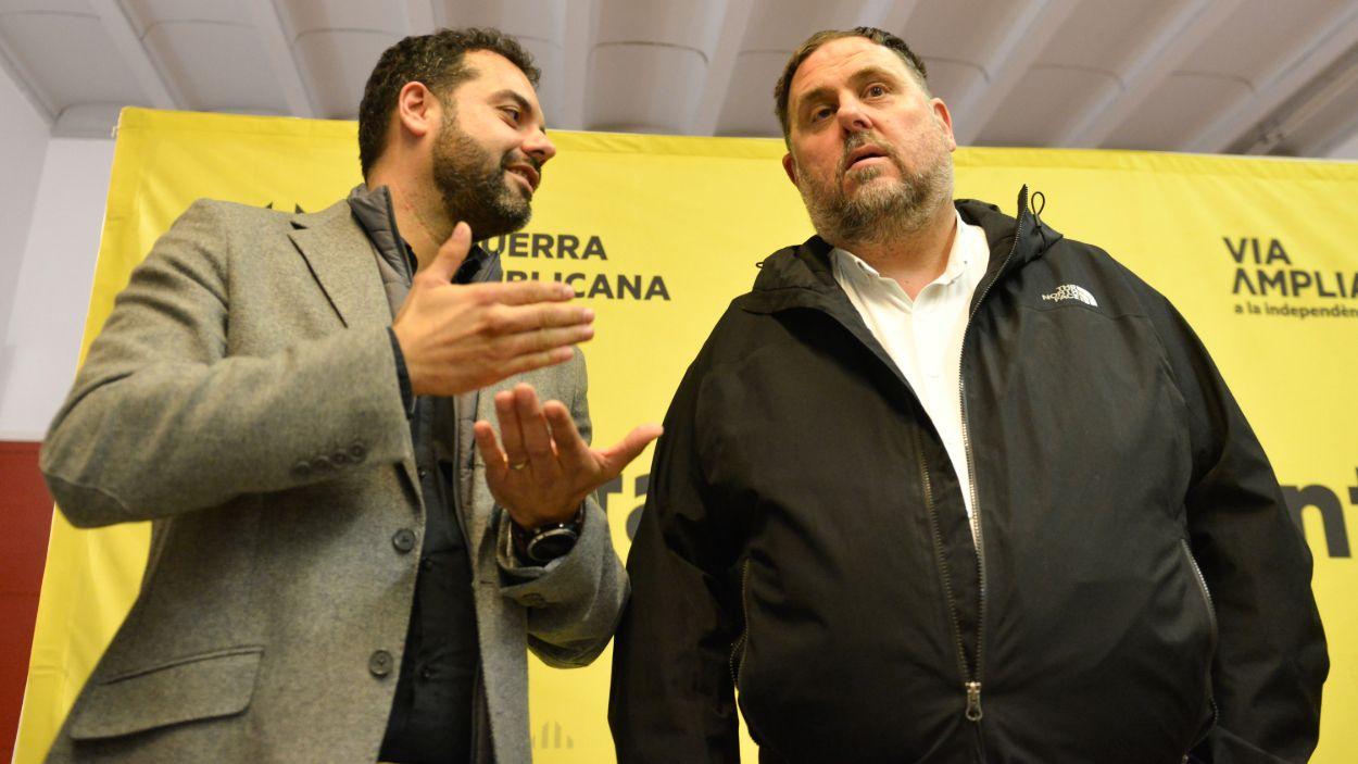 El presidente de ERC, Oriol Junqueras, en un acto en Girona, a 29 de noviembre de 2022. Glòria Sánchez / EP