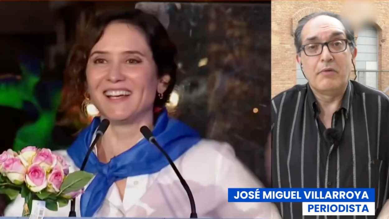 Isabel Díaz Ayuso y José Miguel Villarroya (RTVE)