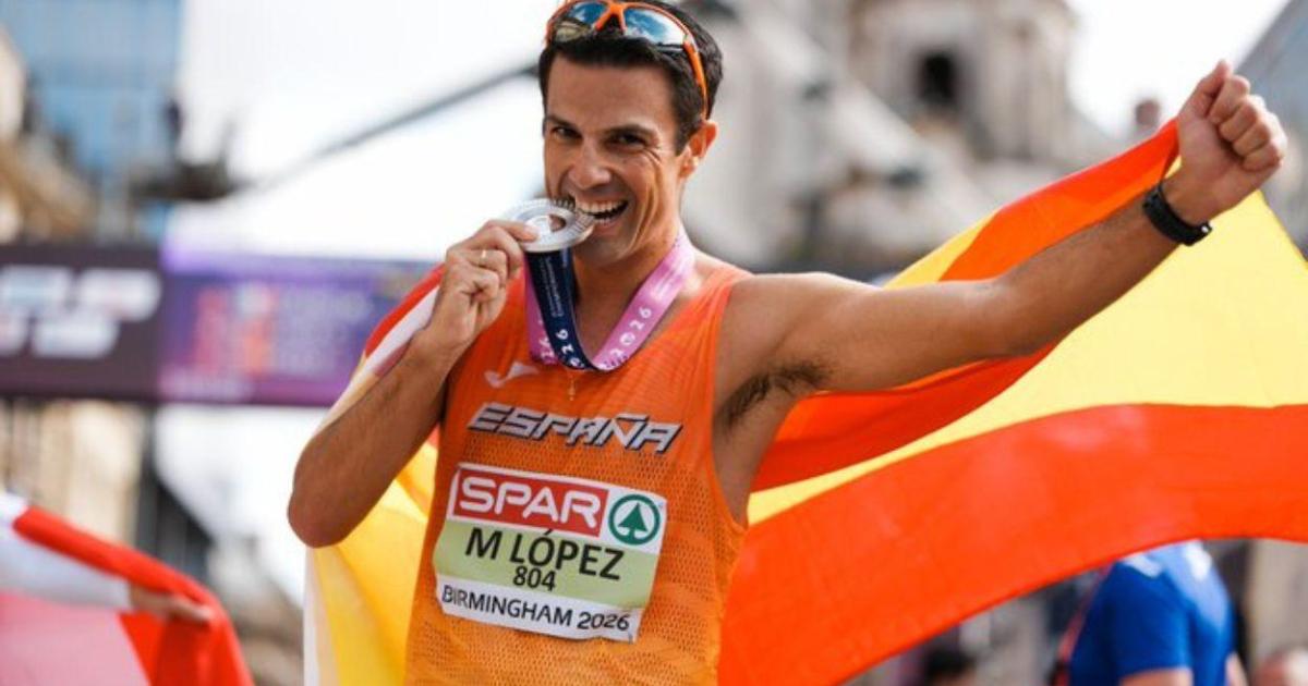 Miguel Ángel López roza el oro y conquista la plata europea en su primer maratón marcha