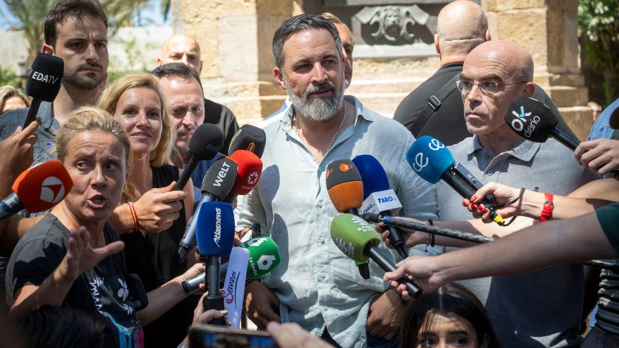 El presidente de Vox, Santiago Abascal. EP.