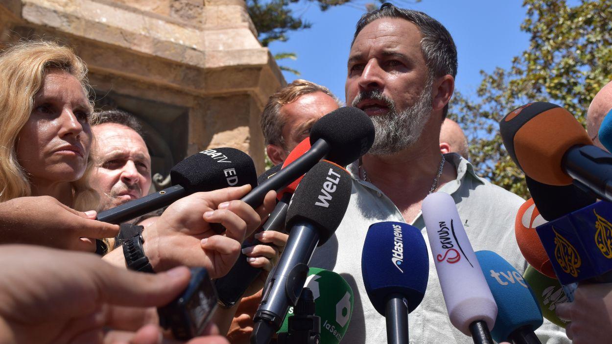 El presidente de Vox Santiago Abascal. EP.