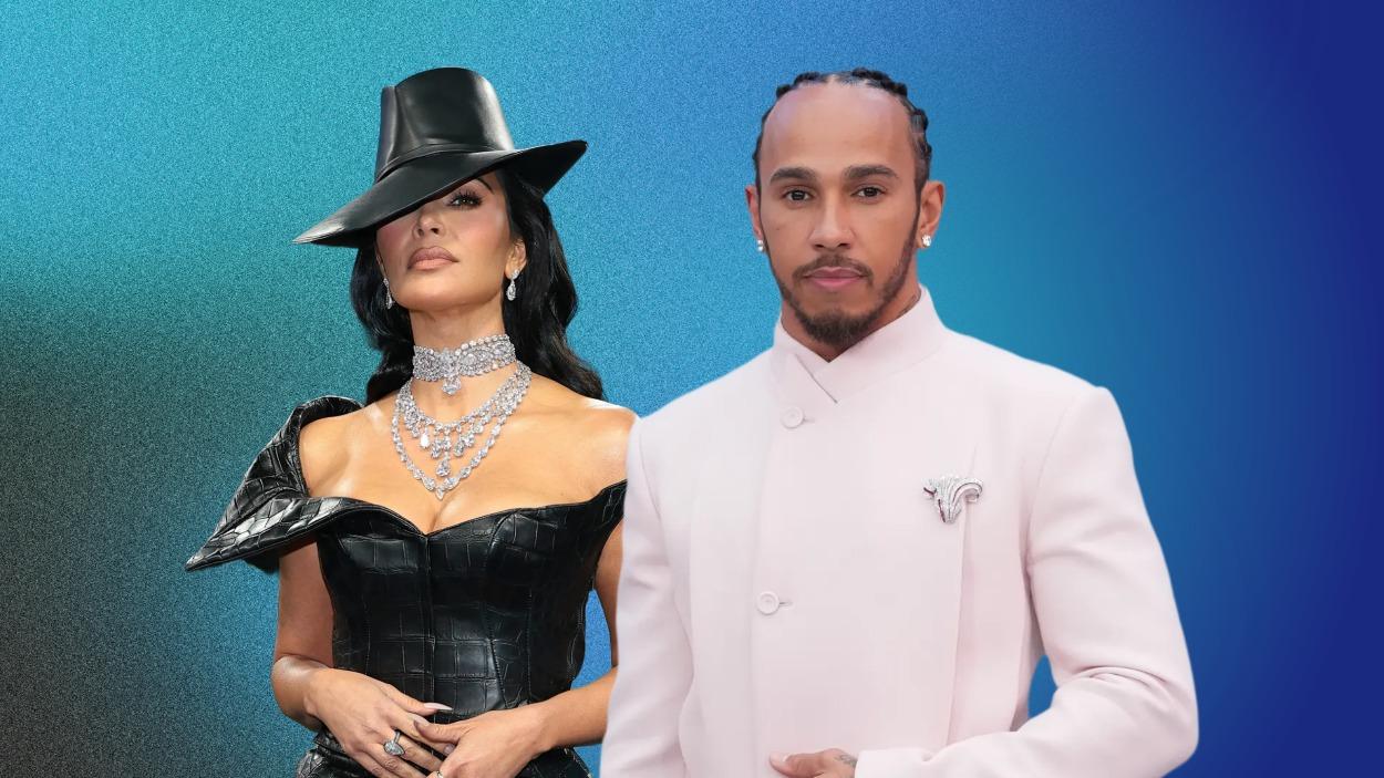Kim Kardashian y Lewis Hamilton 