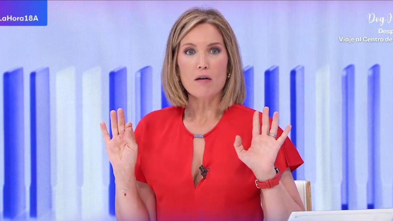 Silvia Intxaurrondo en 'La Hora de La 1'. RTVE. 