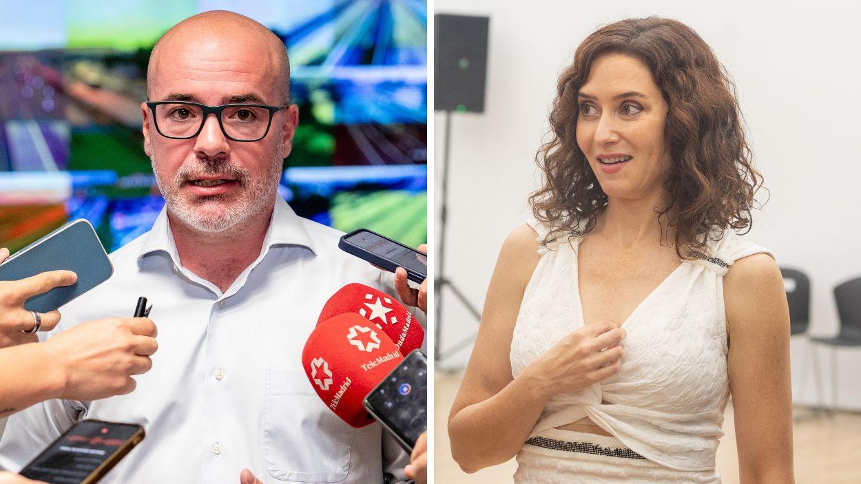 El delegado del Gobierno en la Comunidad de Madrid, Francisco Martín Aguirre, y la presidenta de la Comunidad de Madrid, Isabel Díaz Ayuso. EP.