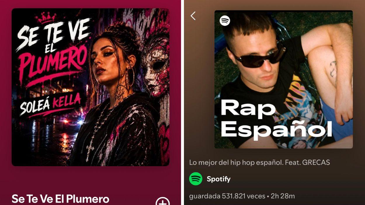 Artista generada por IA, incluida en la lista de Rap Español de Spotify.