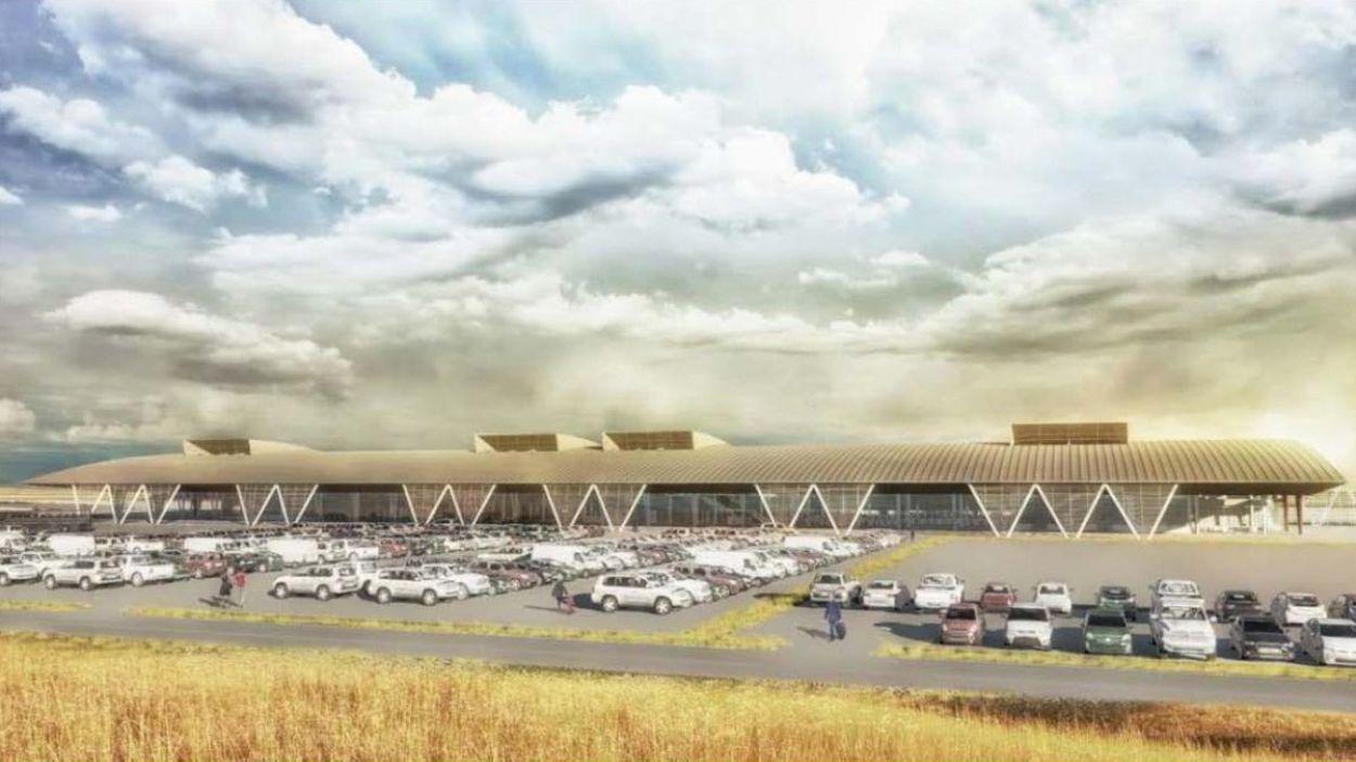 Proyecto del aeropuerto Carlos Ibáñez del Campochile  Imagen del Instituto Coordenadas