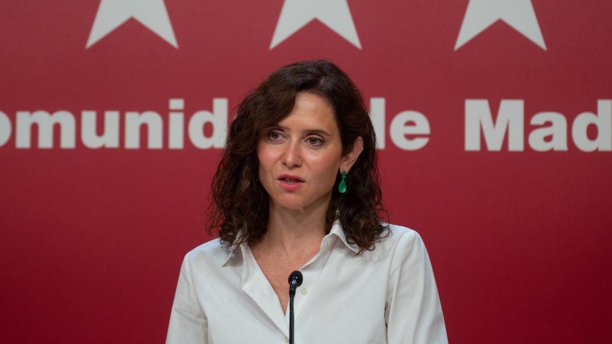 La presidenta de la Comunidad de Madrid, Isabel Díaz Ayuso. EP.
