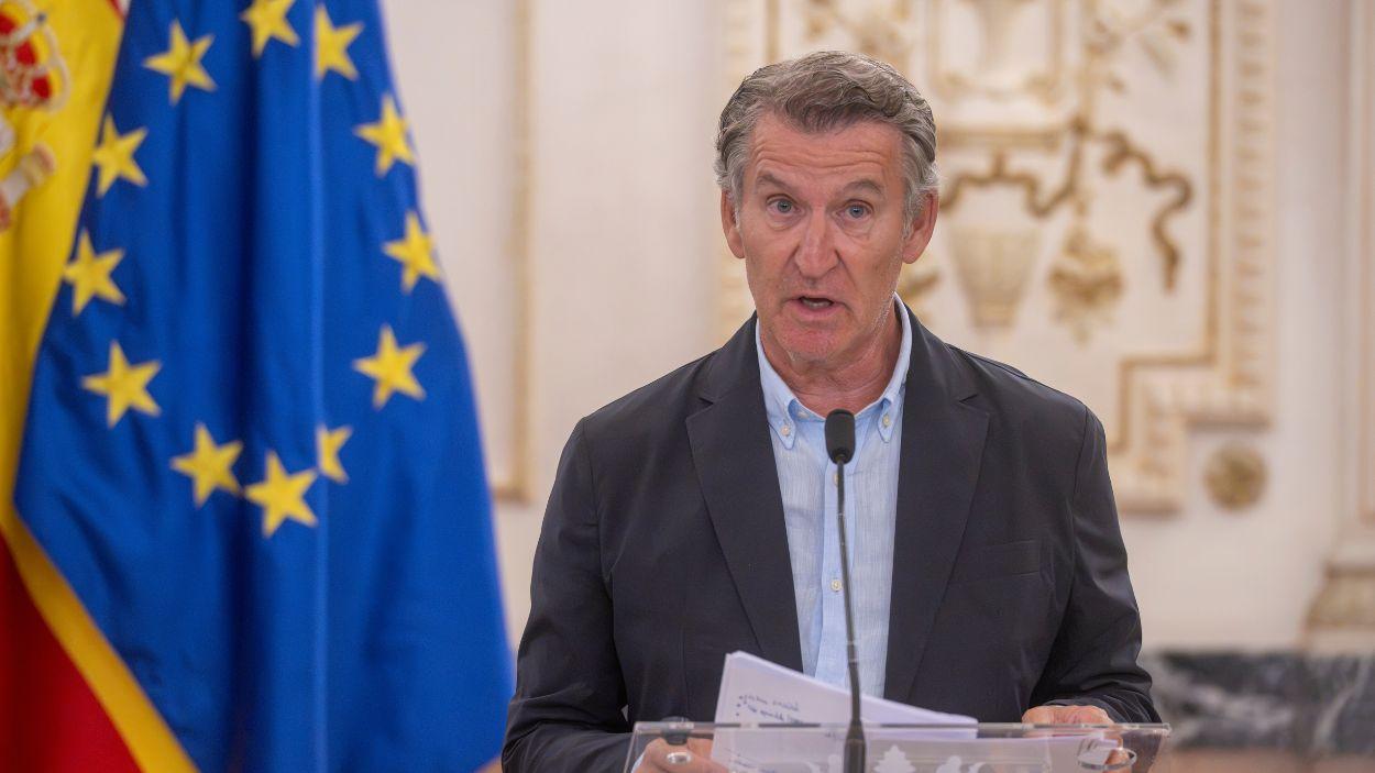 El presidente del Partido Popular, Alberto Núñez Feijóo. EP.
