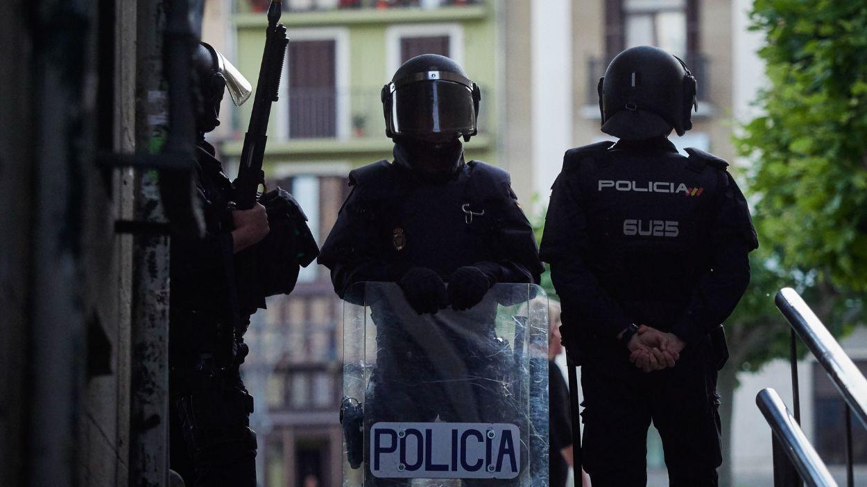 Varios Policías Nacionales en una imagen de archivo. EP.