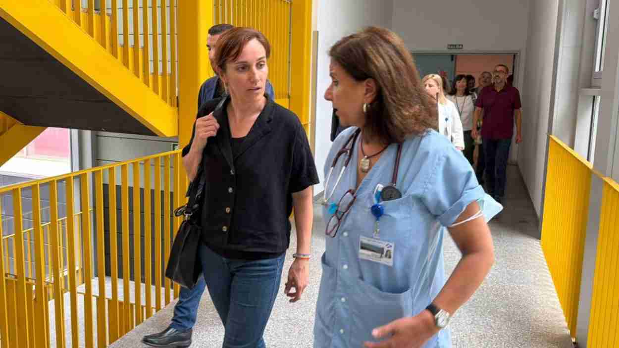La ministra Mónica García, durante su visita a Ceuta el domingo | Foto del Ministerio de Sanidad