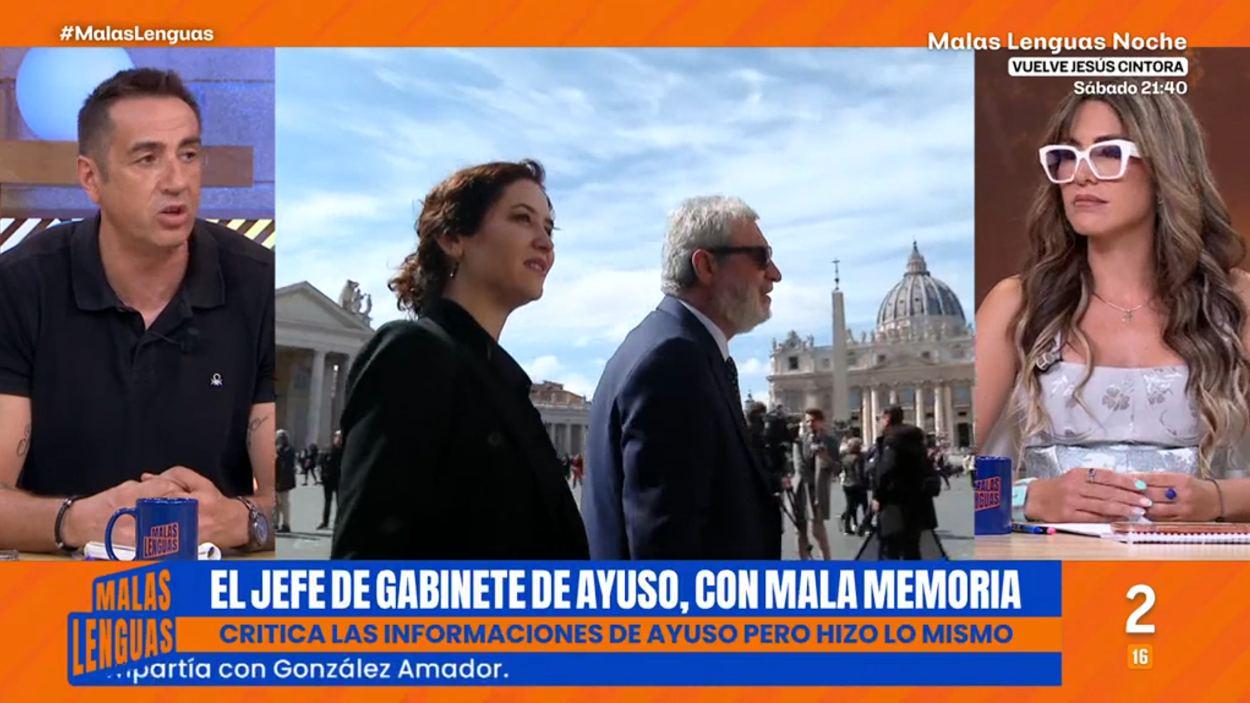 Emilio Delgado y Arantxa Sánchez en 'Malas Lenguas' (RTVE)