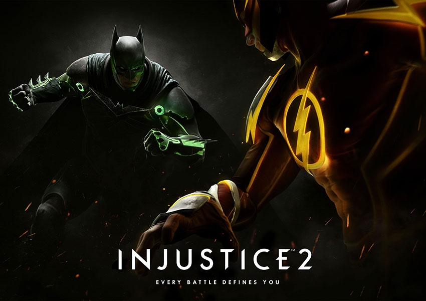 Captura de 'Injustice 2: Gods Among Us'  en la que aparecen Batman y The Flash