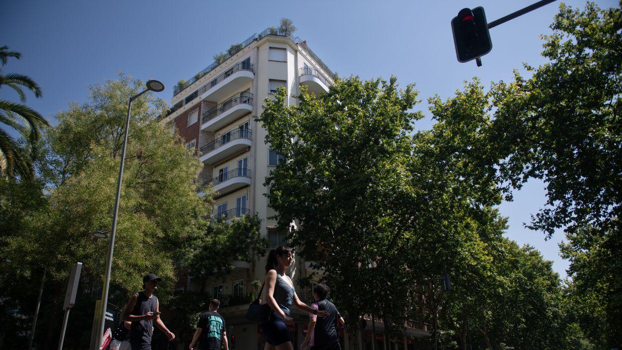 Fachada del ático en el barrio de Chamberí adquirido por la Comunidad de Madrid. EP. 