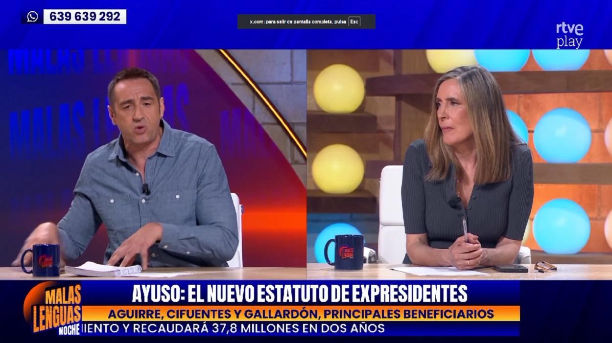 Emilio Delgado en 'Malas Lenguas Noche'. RTVE
