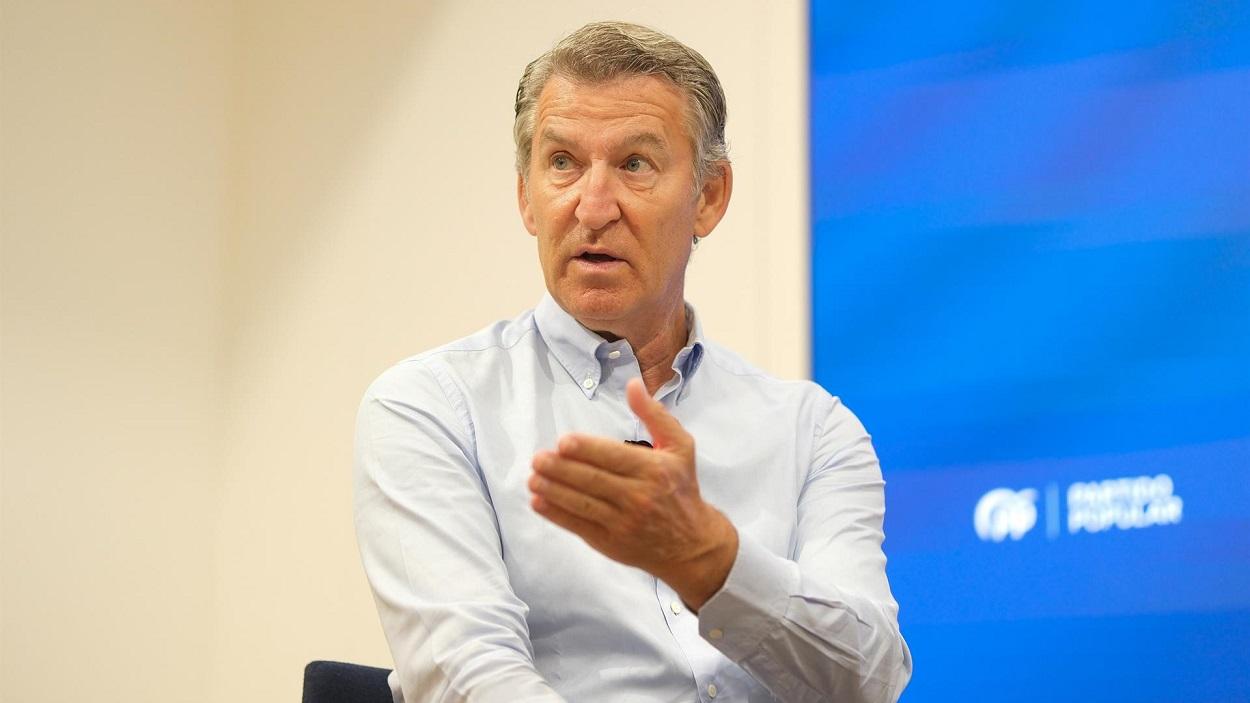 El presidente del Partido Popular, Alberto Núñez Feijóo. EP