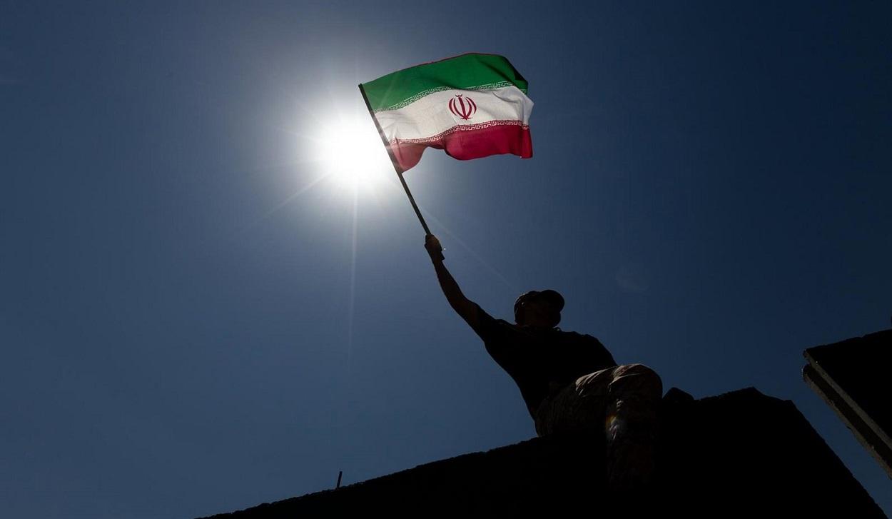 Bandera de Irán en Teherán. EP