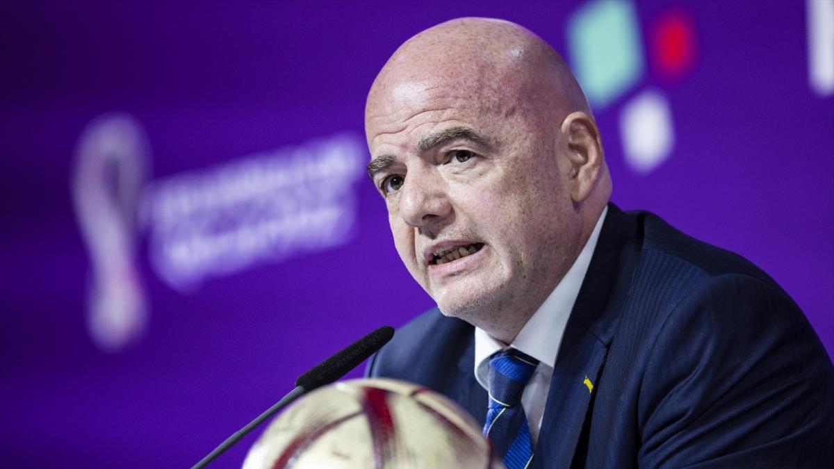 Infantino durante una rueda de prensa en el Mundial de Qatar| EP