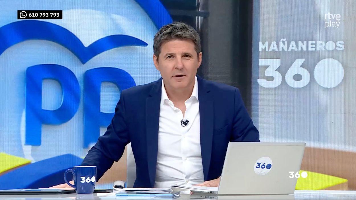 Jesús Cintora en 'Mañaneros 360'. RTVE. 
