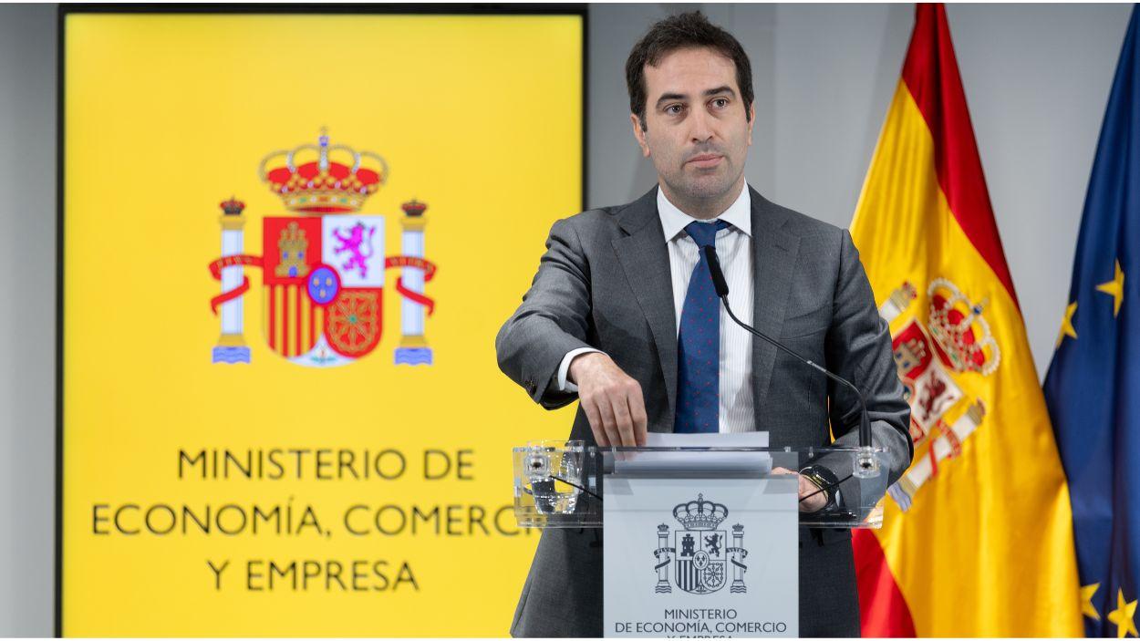 El vicepresidente primero y ministro de Economía, Comercio y Empresa, Carlos Cuerpo. EP.