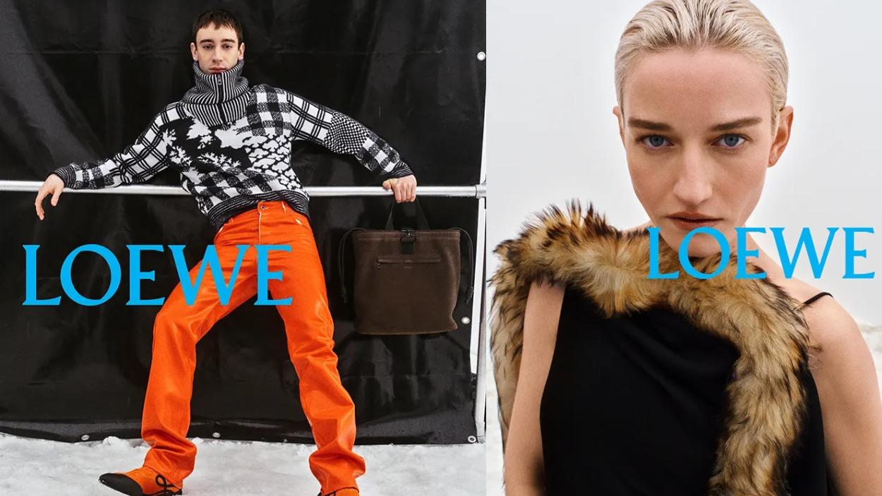 Théodore Pellerin y Julia Garner x Loewe
