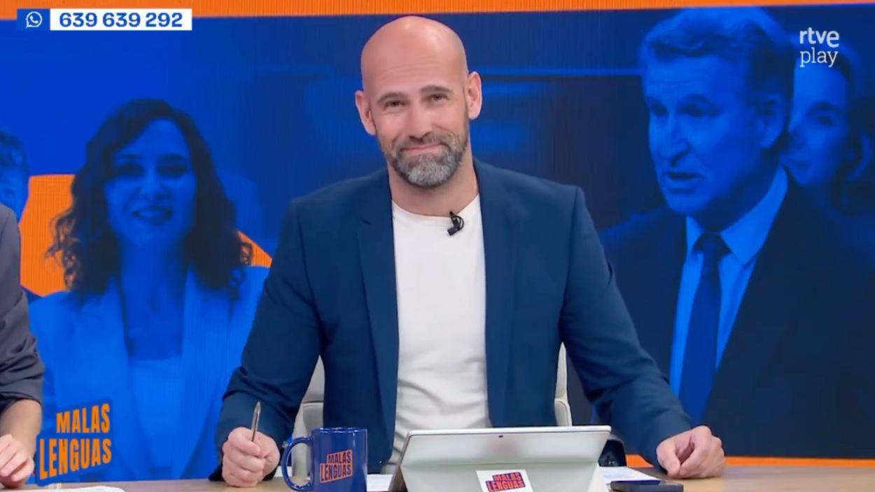 Gonzalo Miró en 'Malas Lenguas'. RTVE. 