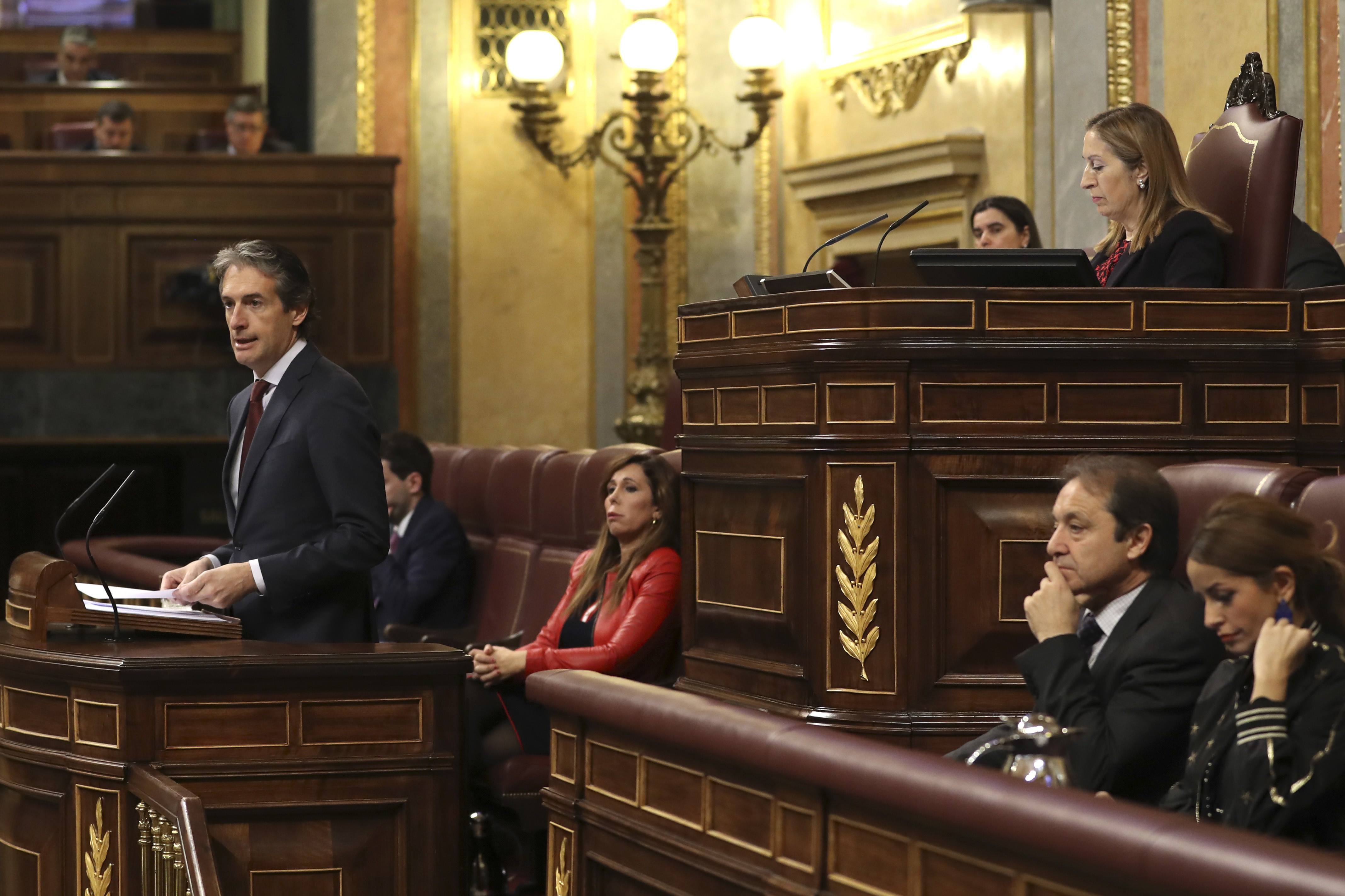 El Ministro de Fomento durante su intervención en el Congreso