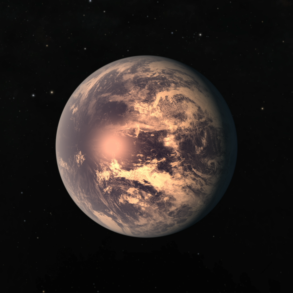 Impresión artística de TRAPPIST-1e. Imagen: NASA JPL Caltech
