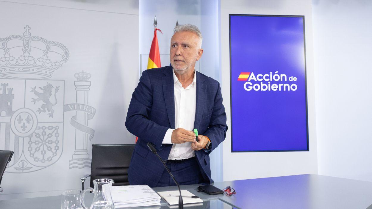 El ministro de Política Territorial y Memoria Democrática, Ángel Víctor Torres. EP.