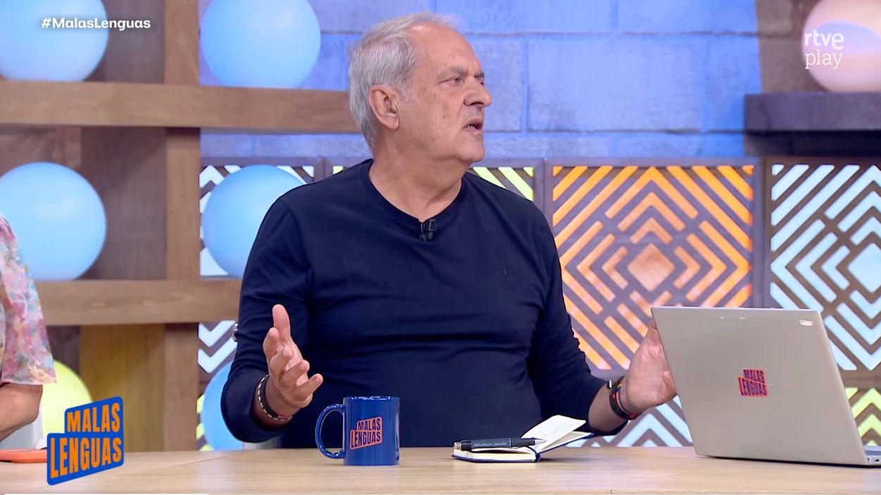 Javier Aroca en 'Malas 'Lenguas'. RTVE.