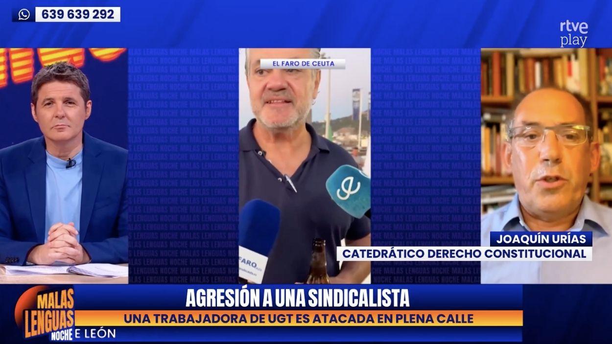 El catedrático de Derecho Constitucional Joaquín Urias . Malas Lenguas.
