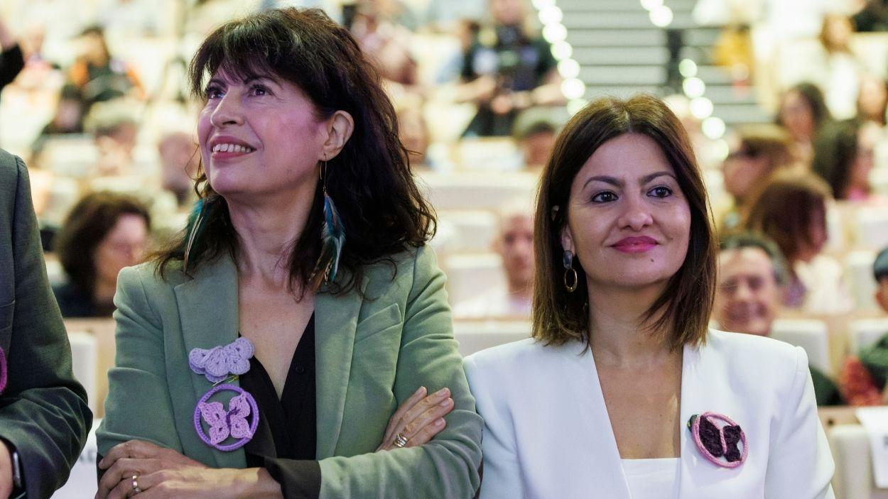 La ministra de Igualdad, Ana Redondo, y la ministra de Juventud e Infancia, Sira Rego . EP.