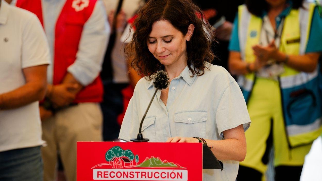 La presidenta de la Comunidad de Madrid, Isabel Díaz Ayuso. EP.