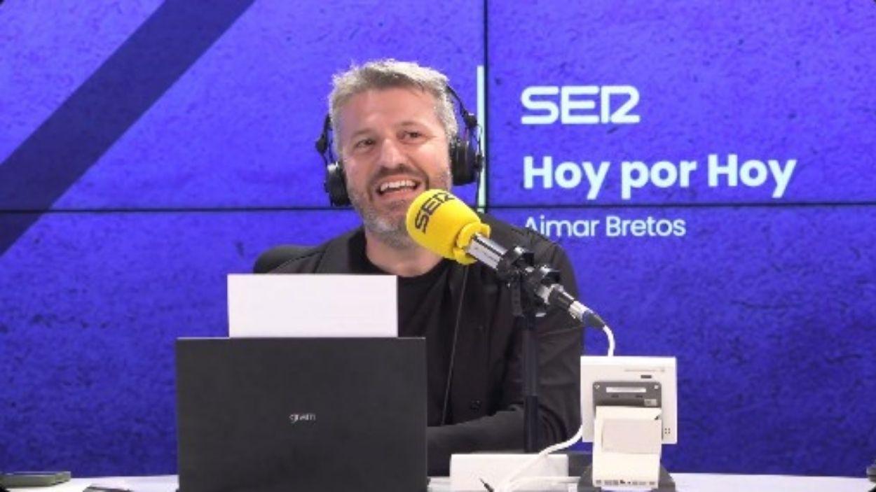 Aimar Bretos en 'Hoy por Hoy'. PRISA